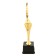 Cup 177C, award figure, gold, plastic stand, 32.6 × 9 × 8 cm.