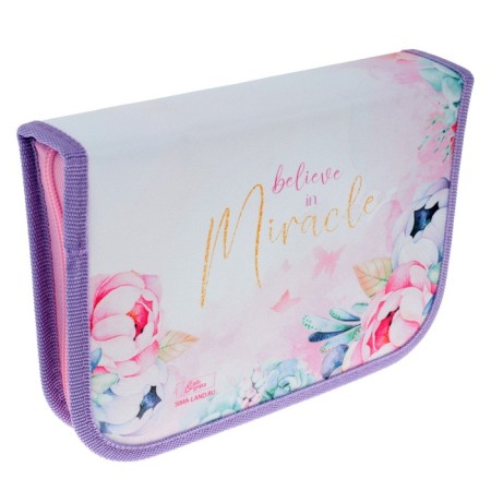Penal 3 sections, tab inside, 140 x 210 x 40 mm, fabric, calligrata top block "butterflies"-2