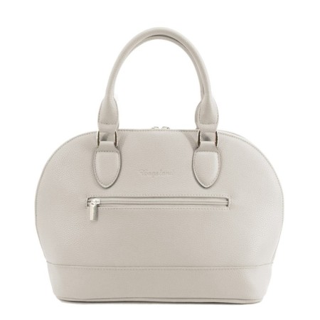 Bag women, genuine leather, white 33x12x27 cm-1