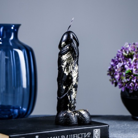 Figure candle "Favorite" Black with a whip 16cm-1