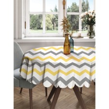 The tablecloth “Zigzag changes”, round, Saten, d = 150 cm