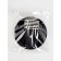 A set of paper dishes, black color, set 12 pcs.