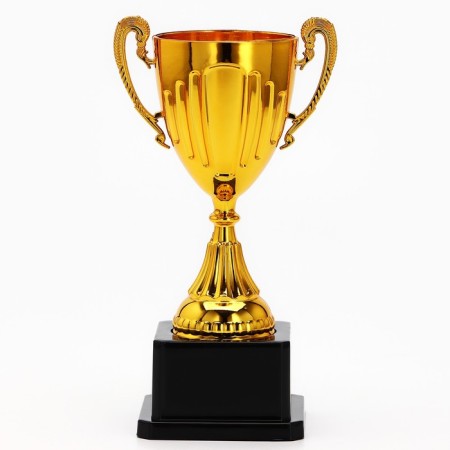 Cup 045, award figure, gold, plastic stand, 20 x 10.6 x 8 cm.-2