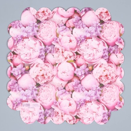 Cookie box, confectionery packaging with PVC lid, “Blow with happiness”, 21 x 21 x 3 cm-7