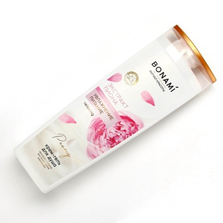 Shower gel, moisturizing and nutrition, 400 ml, peony and rose aroma, bonami-1