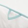 A basket for storing toe with a puff on a rope, 40 x 50 x 48 cm, blue