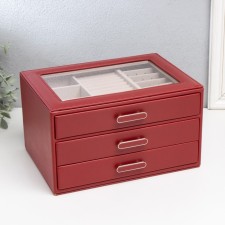 Casket to the leatherette for jewelry 