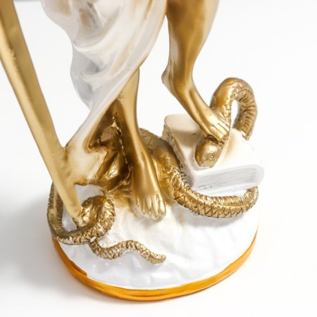 Souvenir Polystone "Goddess Femis - Justice" White with gold 38x9x9 cm-6