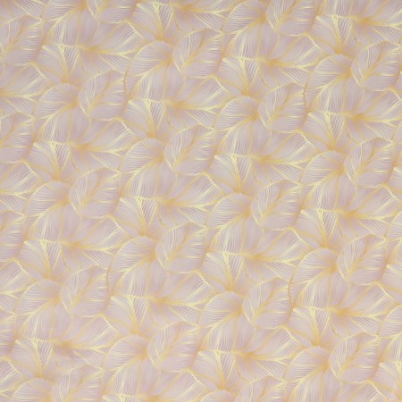 Paper packing gloss double -sided "golden leaves", 70 x 100 cm