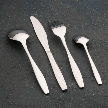 A set of cutlery made of stainless steel Magistro, 24 objects, silver color-2