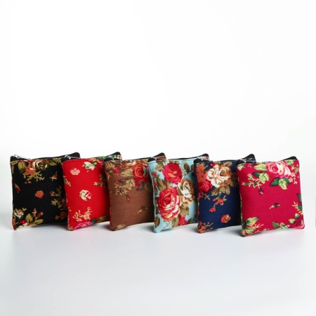 Women's wallet with zipper, color mix-1