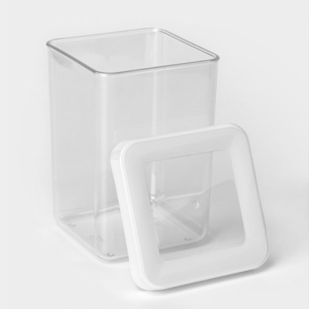 Container for bulk products "Step", 1 l, 10 × 10 × 14 cm, white color-2