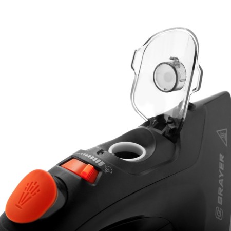 Iron Brayer 4007br, 3100 W, ceramic sole, 35 g/min, 265 ml, black-red-11