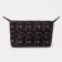 Cosmetic bag with lightning, black color