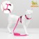 Kit for cats, width 1 cm, Osh 16.5-27 cm, fire 21-35 cm, leash 120 cm, pink