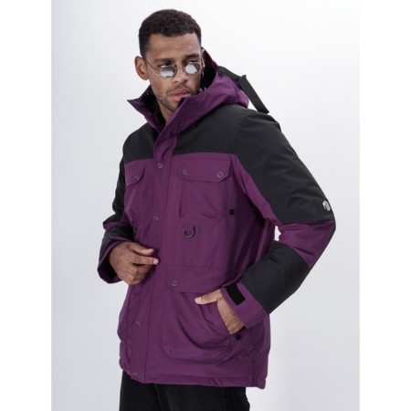 Ski jacket men, size 54, purple color-3