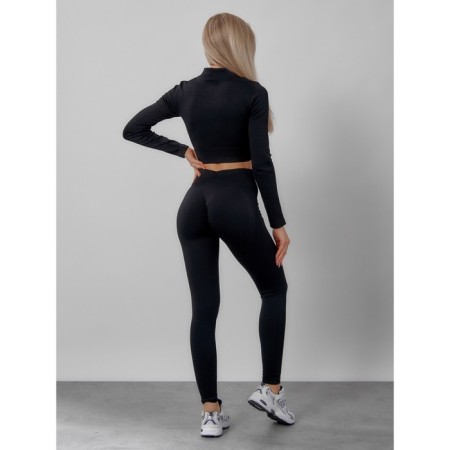 Sports suit female, size 42, black color-10