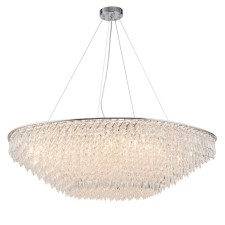 Suspended Indigo lamp, 12028/16pl Chrome. 16x40W, G9, 1010x1010x295/1090 mm