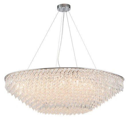 Suspended Indigo lamp, 12028/16pl Chrome. 16x40W, G9, 1010x1010x295/1090 mm