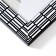 Photo frame plastic 20x25 cm "Rectangles by hand" White with black 28.5x23.5 cm