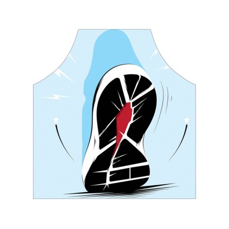 Apron kitchen with a photo print "Sports Shoes", adjustable, size OS-2