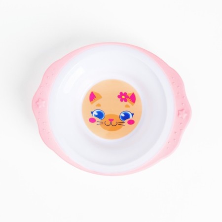 A set of children's utensils "Kotorusalka", a plate on the suction cup 250ml, fork, spoon-1