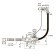 Siphon for the ORIO A-80089 bath, 1 1/2 "x40/50 mm, adjustable, overflow, with corrugated 40x40/50mm