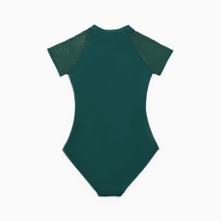 Swimsuit Women's Asset Minaku with a zipper color green, size 42-9