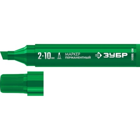 Marker bison MP-1000k 06333-4, permanent, wedge-shaped, 2-10 mm, green-1