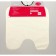 Bathroom mat "Milena", 55 x 55 cm, beige color