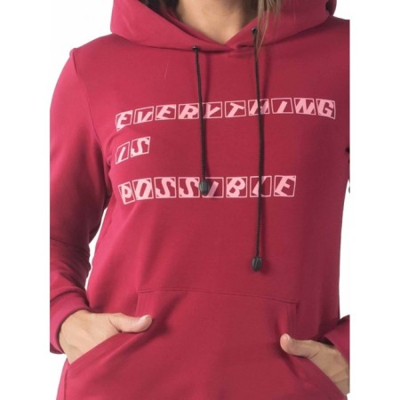 Women's tunic EVERYTHING IS Possible, size 54, burgundy color-8