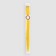 Local lock, straight hair, clock, 50 cm, 5 g, yellow color