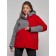 Ski jacket women's winter, size 52, red color