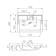 Fabia 650 sink, white color