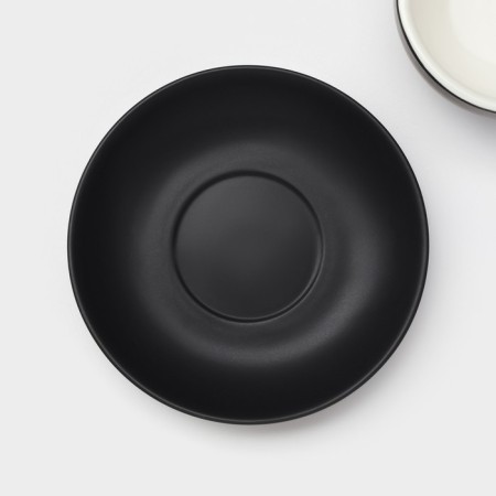 Keramic Tea Magistro Matt Black, 4 items: a cup 210 ml, 2 pcs, a saucer d = 14 cm, 2 pcs-4