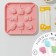 Form for the candy "Zoo", silicone, 14.5 × 14.5 × 1.5 cm, 8 cells (3 × 2.5 cm), with sticks, mixing color