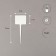 Garden signs for marking, 22 cm, with marker, set of 8 pcs., Plastic, white