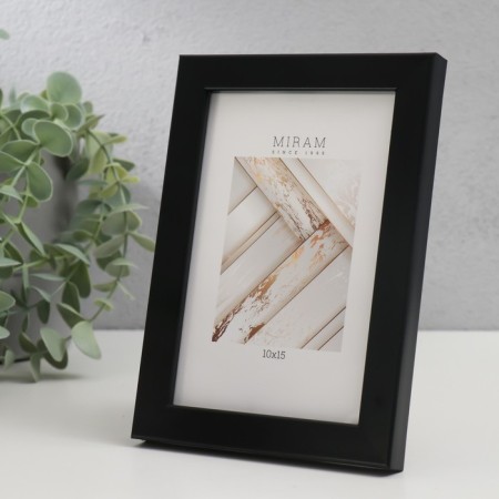 Photo frame Plastic "Mira" 10x15 cm, 641877-4, black (plastic screen)-1