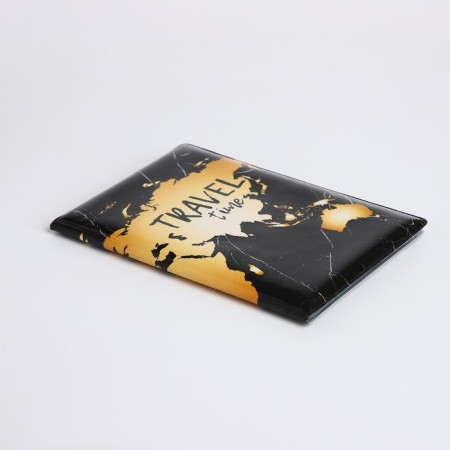 Cover for passport, black color-3