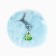 New Year keychain, for keys, fluffy of the "Magic Year" 9 x 12 cm