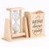 Sanding clock "Start your morning with a smile" with an organizer for the office, 13.5 x 9.5 x 5 cm