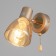 Bra "Judy" 1x60W E14 gold 21x10x19cm