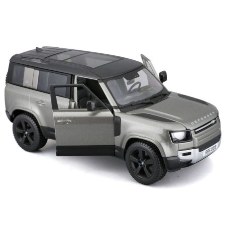 BBURAGO LAND Rover Defender 110 2022, Die-Cast, 1:24, Green color-9