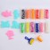 Smallpano -shaping dough 12 colors of 15 g, 5 forms, roller, press