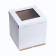 Box for the cake, with a window, white, 30 x 30 x 30 cm