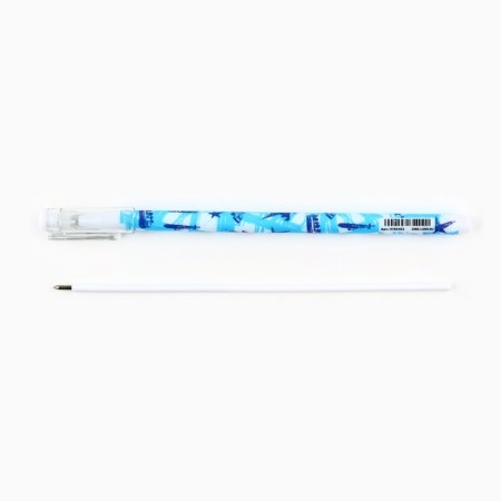 Pen Plastic with a cap "Best defender!", Blue pasta 0.5 mm-2