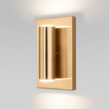 Wall lamp EuroSvet Adamson 70142/2, GU10, 2x7W, 130x130x220 mm, brass color