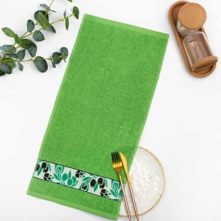Towel 30x60 cm, olives, green mix, 340 g/m, maistra, cotton