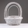 A set of baskets of 3 pcs, 40x16/45 cm, white, willow