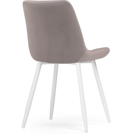 SHELS on a metal frame Chelsea Metal/velor, white/dark gray 50x60x80 cm-3